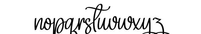 Signature Applicant Font LOWERCASE