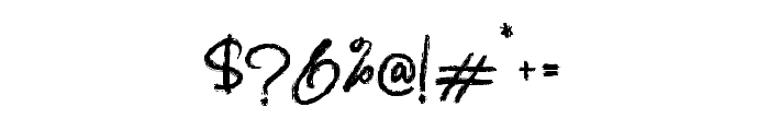 Signature Authentic Font OTHER CHARS