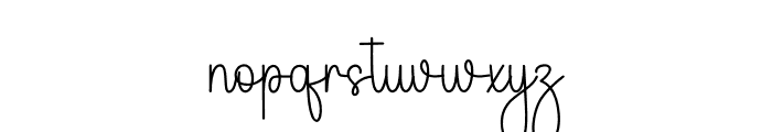 Signature Beauty Font LOWERCASE