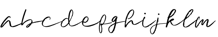 Signature Brush Font LOWERCASE