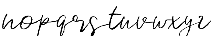 Signature Brush Font LOWERCASE