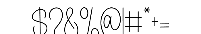 Signature Calligraph Font OTHER CHARS