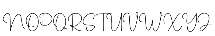 Signature Calligraph Font UPPERCASE