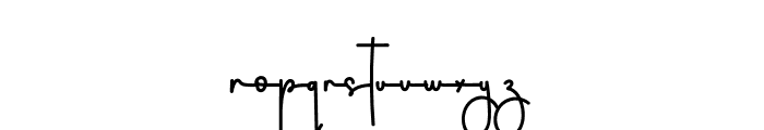 Signature Calligraph Font LOWERCASE