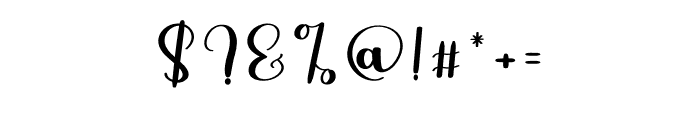 Signature Calligrapy Font OTHER CHARS