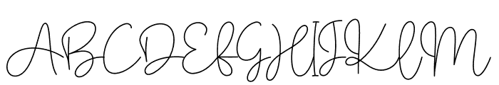 Signature Chocolate Font UPPERCASE