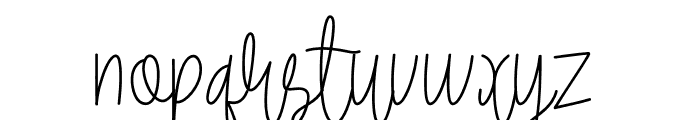 Signature Creative Font LOWERCASE