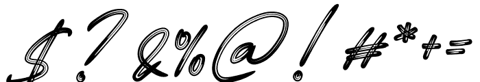 Signature December Font OTHER CHARS