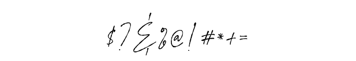 Signature Flavour Font OTHER CHARS