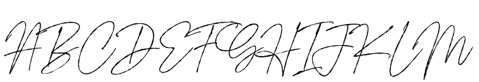 Signature Flavour Font UPPERCASE