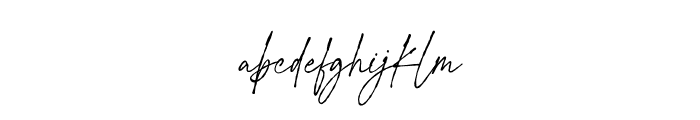 Signature Flavour Font LOWERCASE