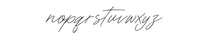 Signature Forest Font LOWERCASE