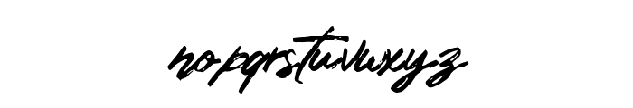 Signature Gon Font LOWERCASE