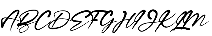 Signature Handmade Font UPPERCASE