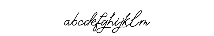 Signature High Font LOWERCASE