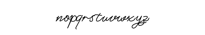 Signature High Font LOWERCASE