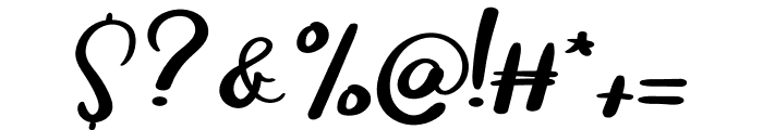 Signature History Font OTHER CHARS