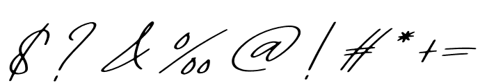 Signature Holiday Font OTHER CHARS