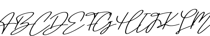 Signature Holiday Font UPPERCASE