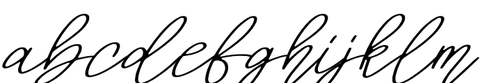 Signature Holiday Font LOWERCASE
