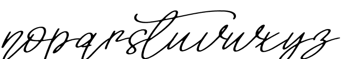 Signature Holiday Font LOWERCASE