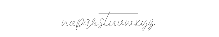 Signature Love Font LOWERCASE