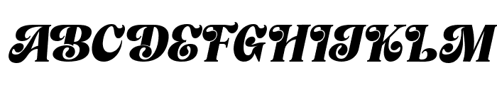 Signature Mango Italic Font UPPERCASE