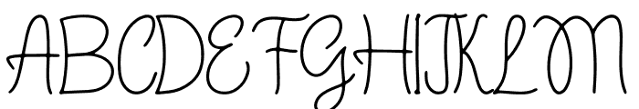 Signature Monoline Font UPPERCASE