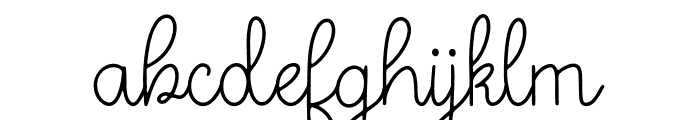 Signature Monoline Font LOWERCASE