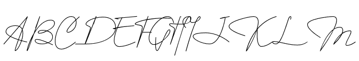 Signature One Regular Font UPPERCASE