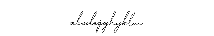 Signature One Regular Font LOWERCASE