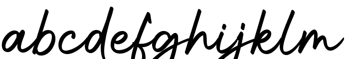 Signature-Regular Font LOWERCASE