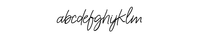 Signature Script 01 Font LOWERCASE