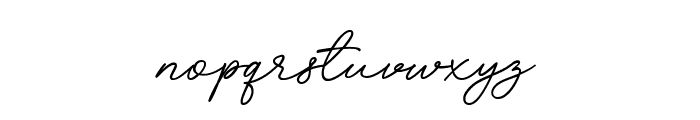 Signature Script 02 Font LOWERCASE