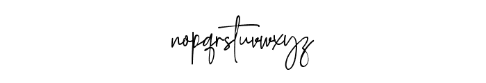 Signature Script 04 Font LOWERCASE