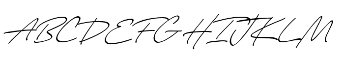 Signature Script 05 Font UPPERCASE