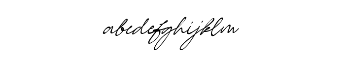 Signature Script 05 Font LOWERCASE
