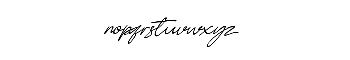 Signature Script 05 Font LOWERCASE