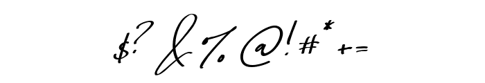 Signature Script 06 Font OTHER CHARS