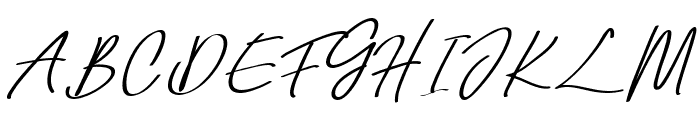 Signature Script 06 Font UPPERCASE