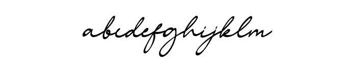 Signature Script 08 Font LOWERCASE