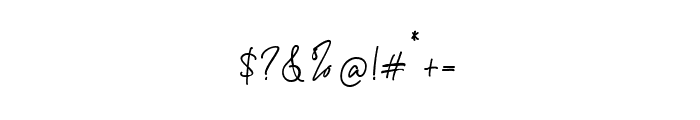 Signature Script 10 Font OTHER CHARS