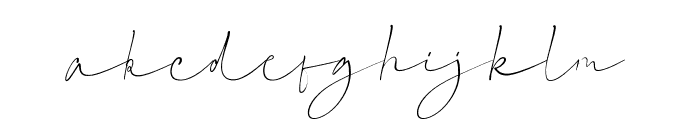 Signature Script Font Regular Font LOWERCASE