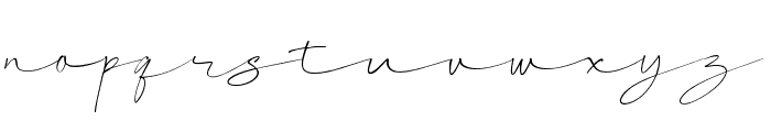 Signature Script Font Regular Font LOWERCASE