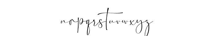 Signature Signature Font LOWERCASE