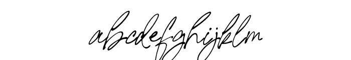 Signature United Italic Font LOWERCASE