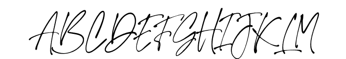 Signature United Font UPPERCASE