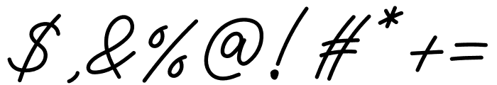 Signature Valentine Font OTHER CHARS