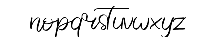 Signature Vintage Font LOWERCASE