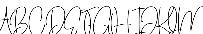 Signature Winterland Font UPPERCASE